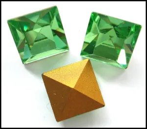 10mm (4400) Peridot Square Shape