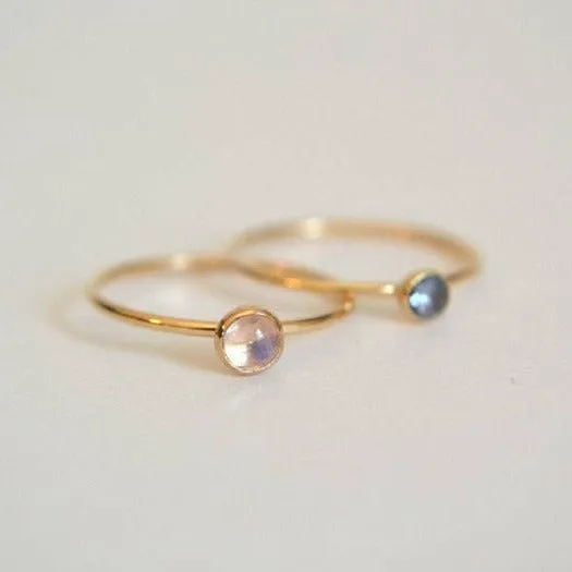 14k Moon & Aqua Set