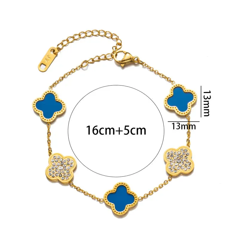 Ada Four-Leaf Clover Bracelet