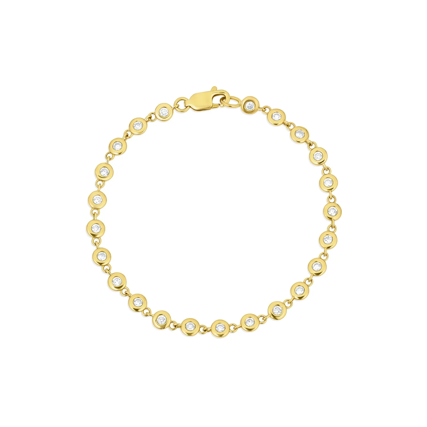 Birthstone Bezel Tennis Bracelet