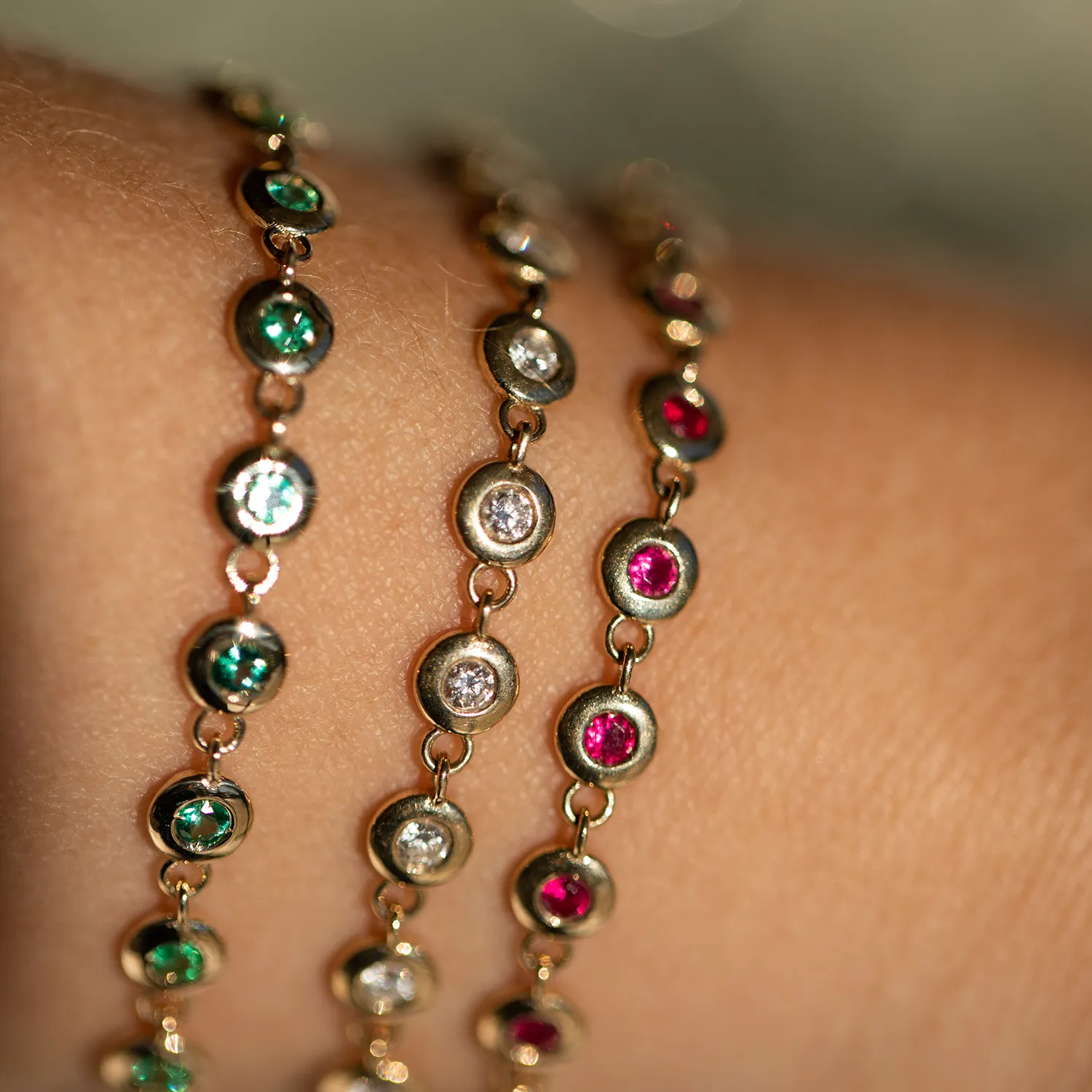 Birthstone Bezel Tennis Bracelet