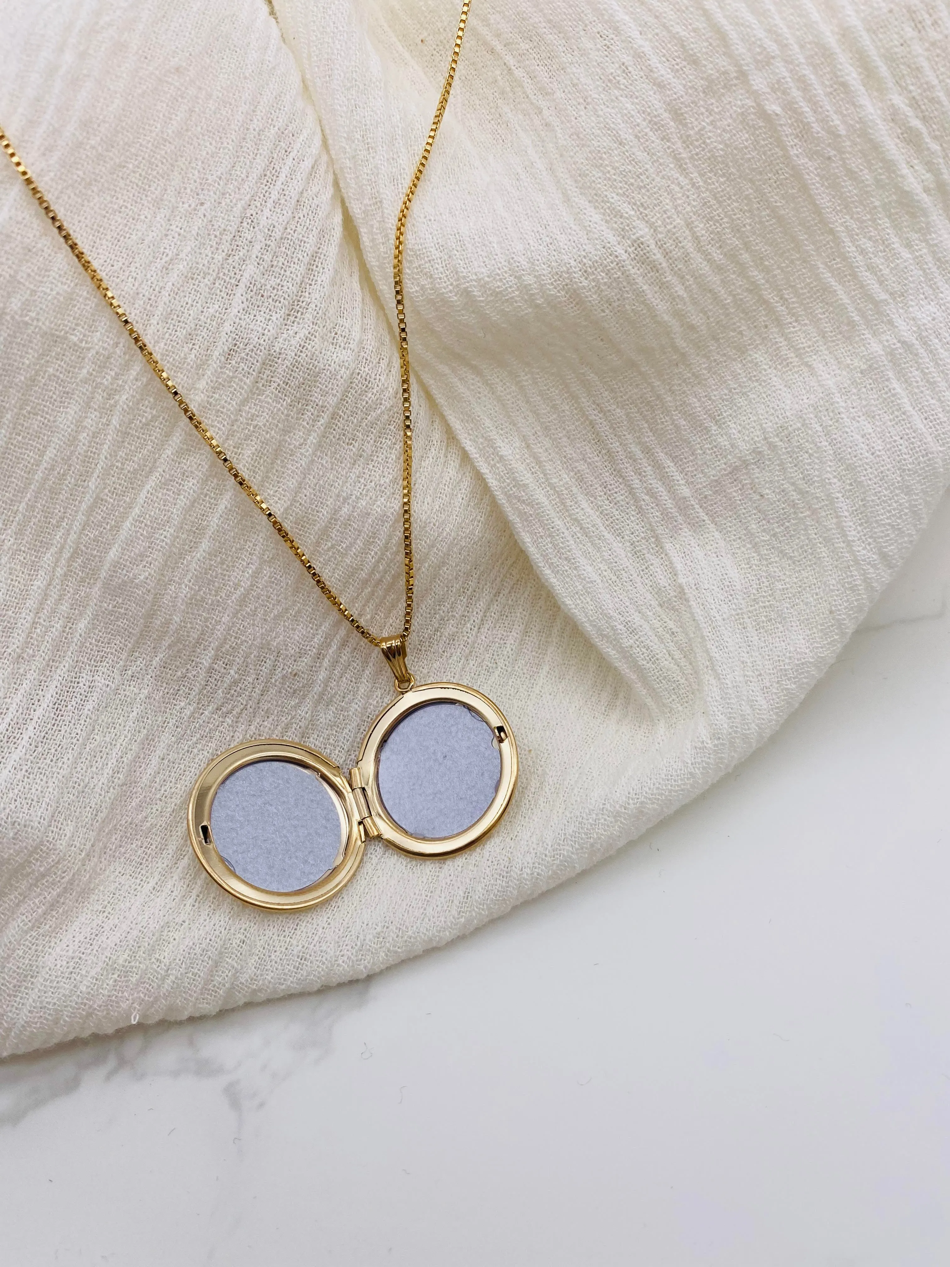 Circle Locket Necklace