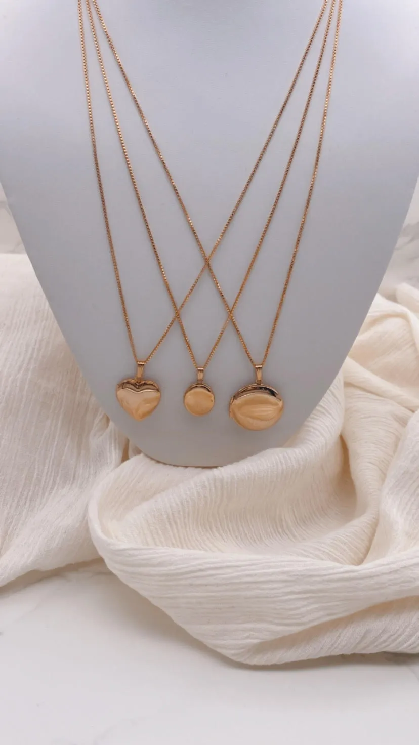 Circle Locket Necklace
