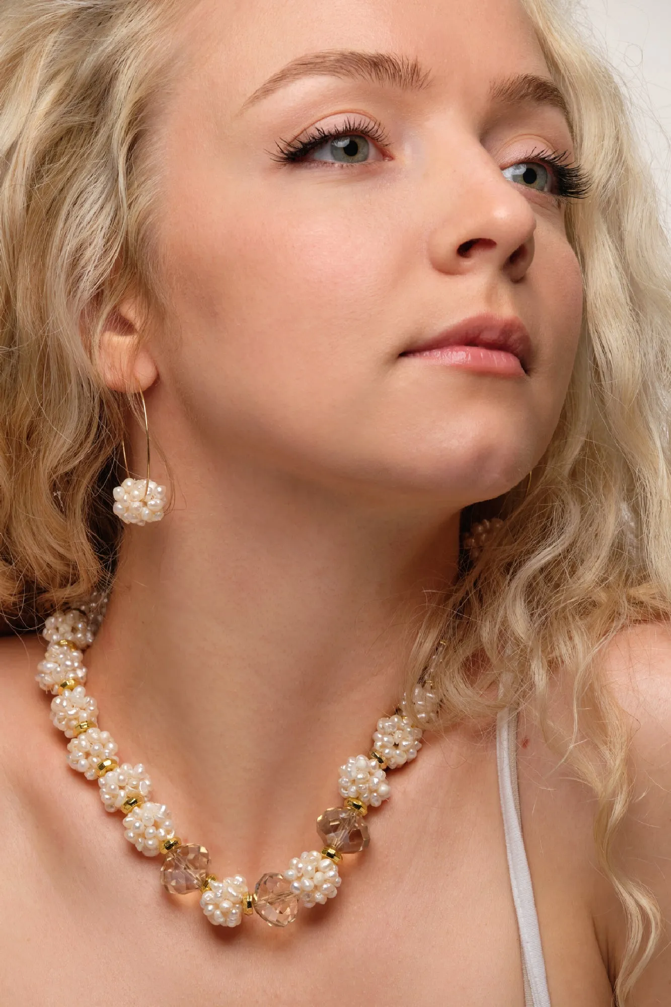 Cornelia Freshwater Pearl Cluster Necklace