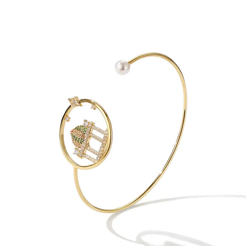 Designer Arabian Nights Bangle Bracelet Chic Jewelry Accessories Gift for Women