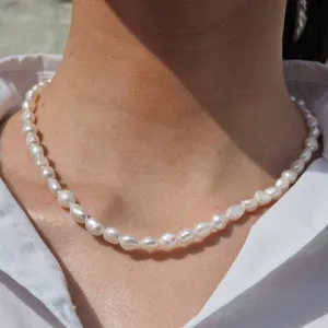Elenita White Keishi Pearl Necklace