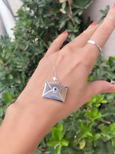 Envelope Necklace with Secret Message