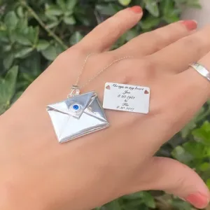 Envelope Necklace with Secret Message