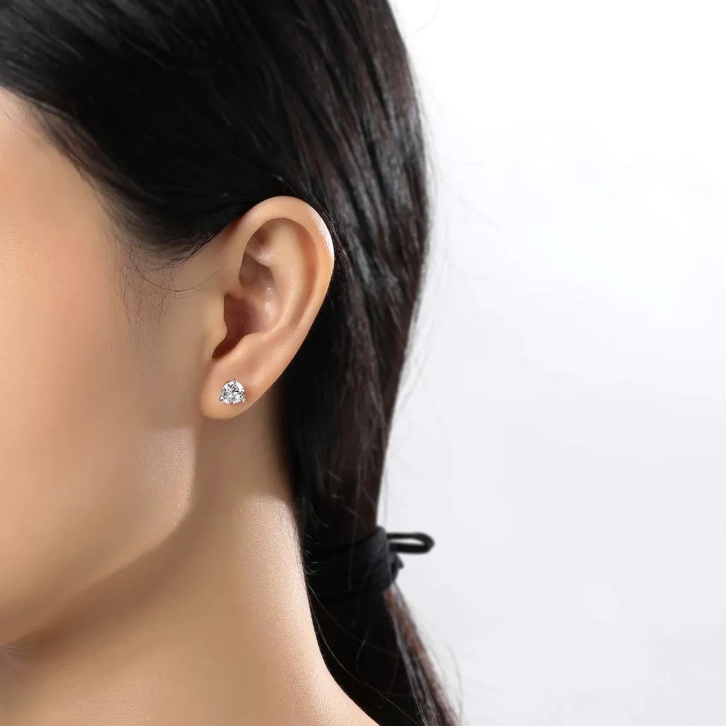 ER CL S.S. PT 2.56 CTTW 3 Prong Martini Studs