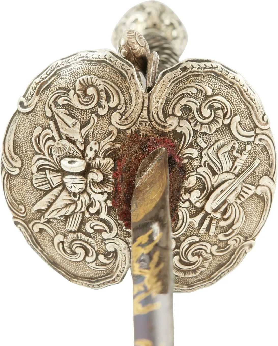 FINE SILVER HILTED FRENCH SMALLSWORD C.1750-60