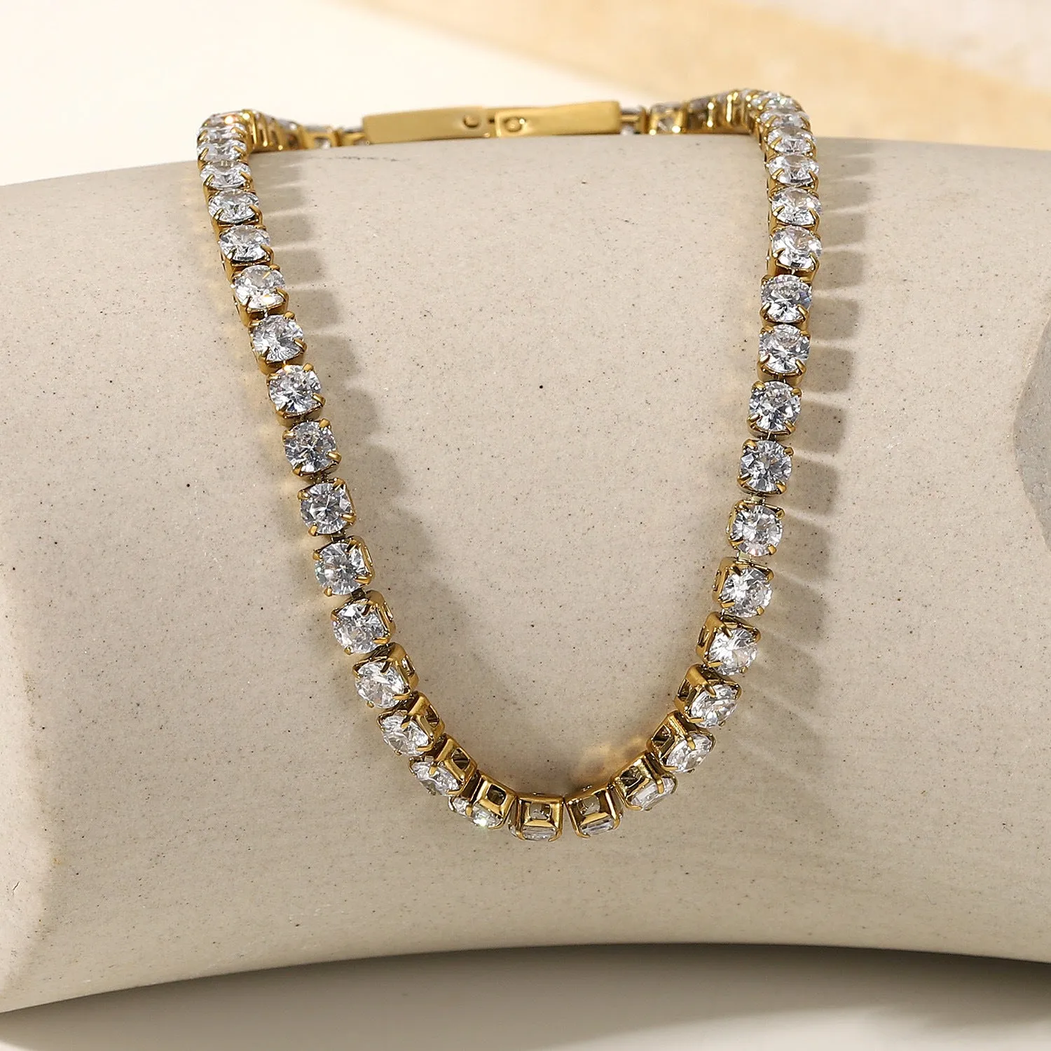 KalonBd  Elegant gold zircon bracelet