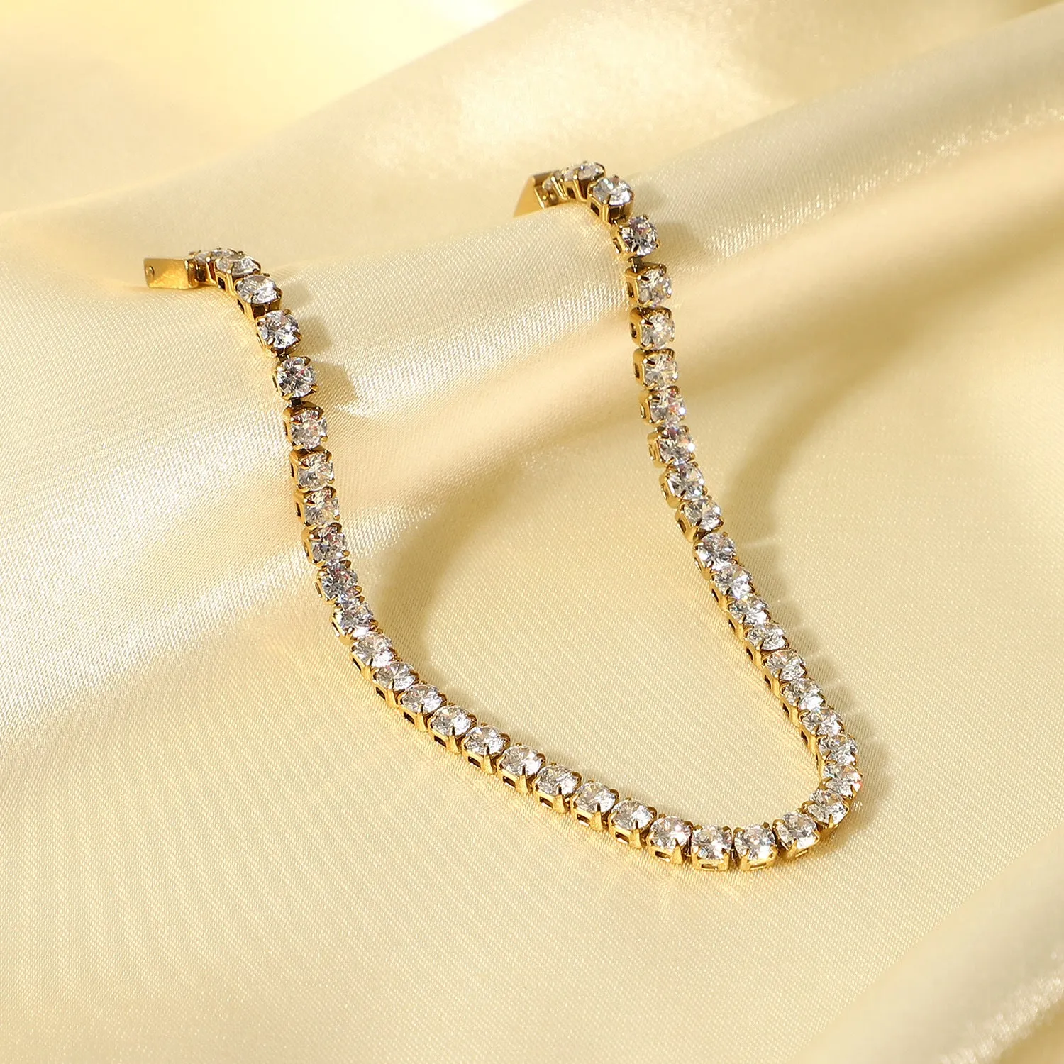 KalonBd  Elegant gold zircon bracelet