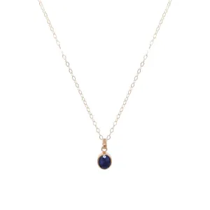 Lapis lazuli gold filled oval meduim drop pendant