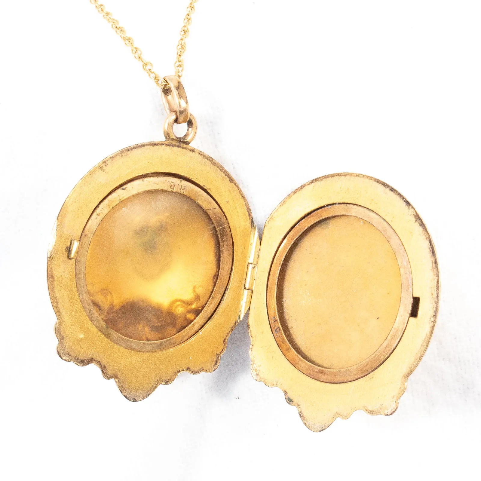 Locket with Green Stones