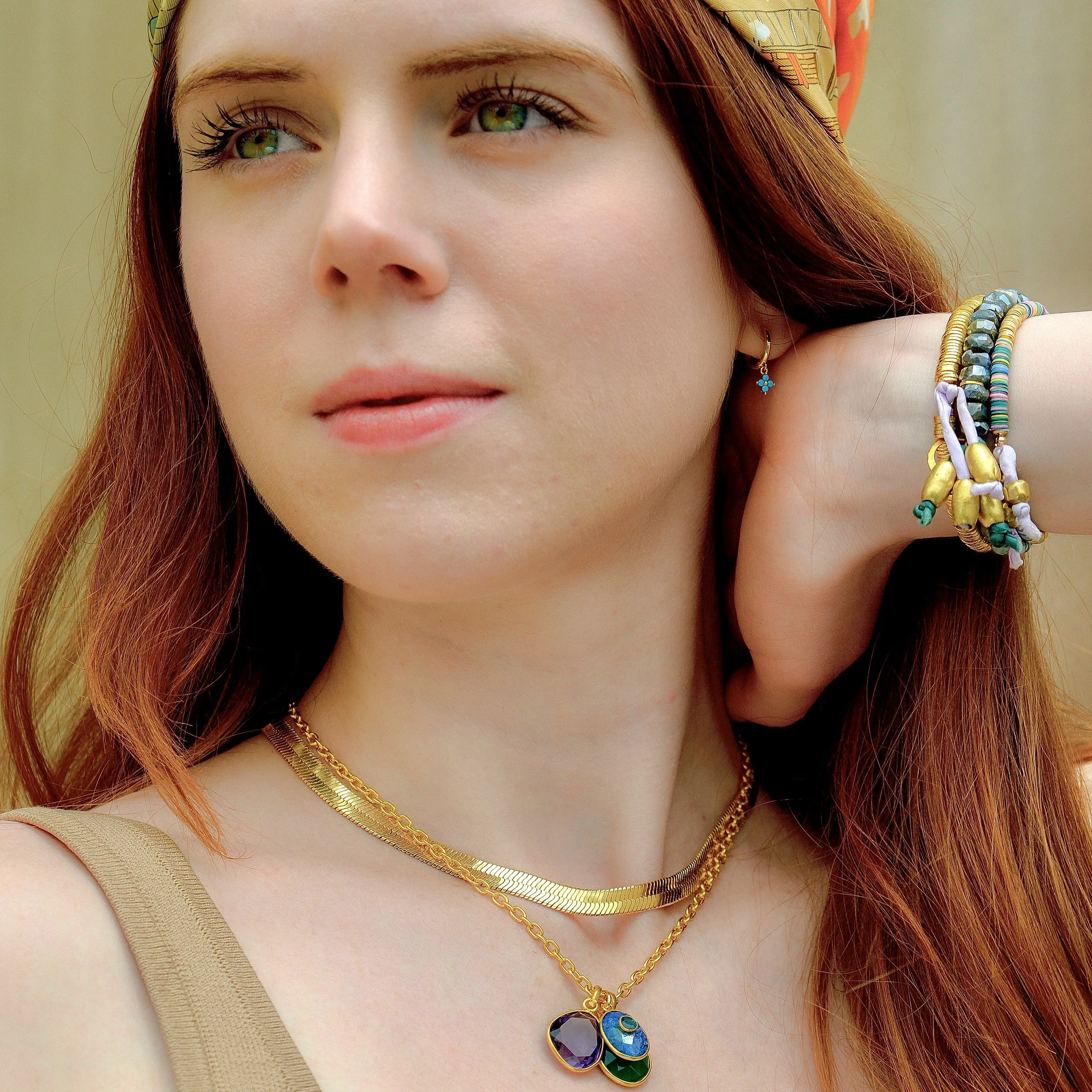 my multi gem necklace