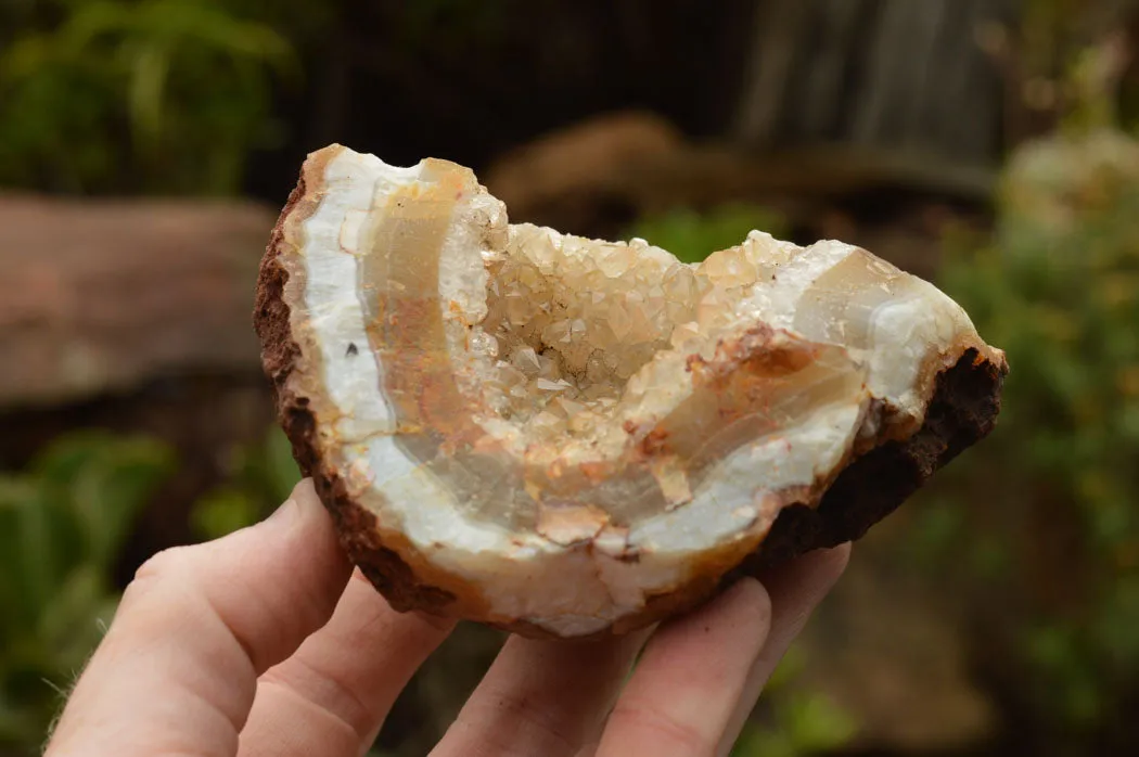 Natural Amethyst & Basalt Geode Specimens x 6 From Zululand, South Africa
