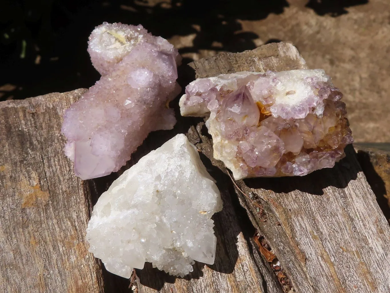 Natural Lovely Mixed Selection Of Spirit Quartz Clusters x 24 From Boekenhouthoek, South Africa