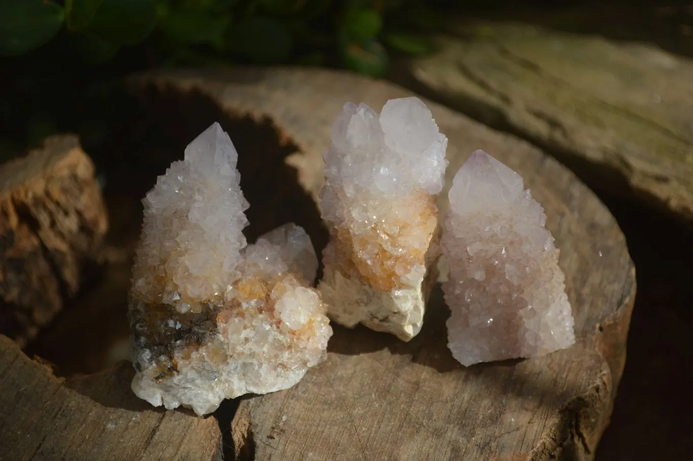 Natural Pale Lilac Spirit Quartz Clusters x 20 From Boekenhouthoek, South Africa