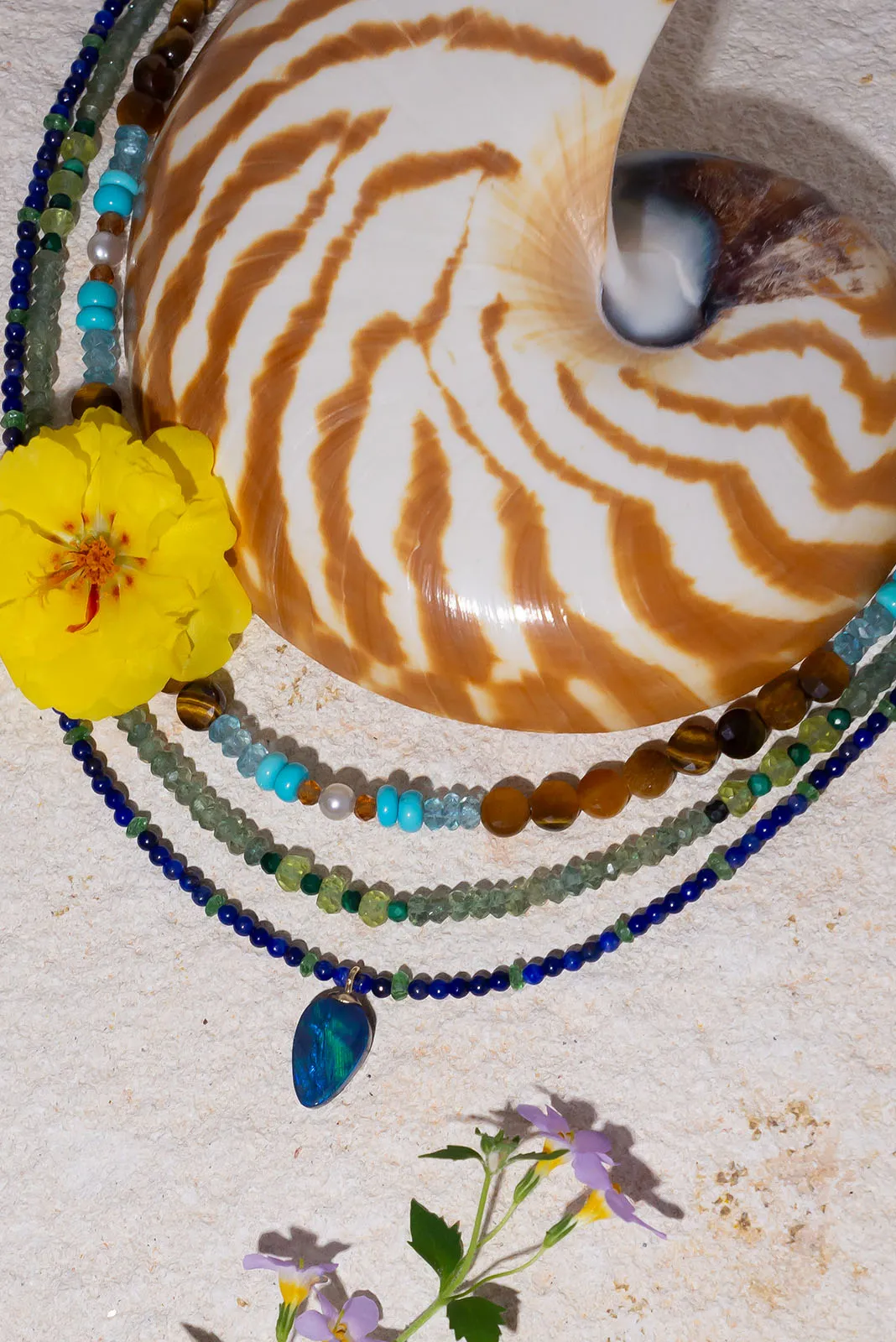 Necklace Gemstone Midnight in Paradise
