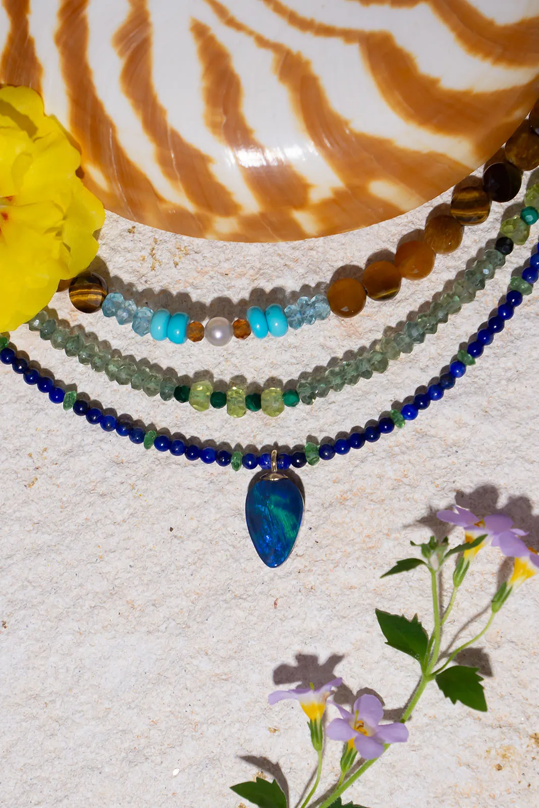 Necklace Gemstone Midnight in Paradise