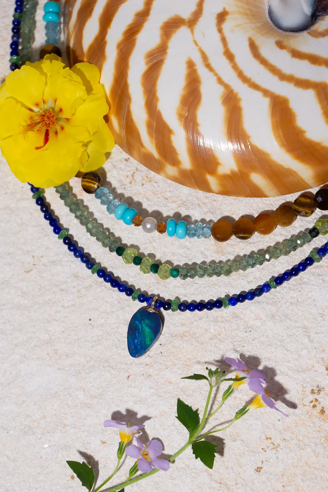 Necklace Gemstone Midnight in Paradise