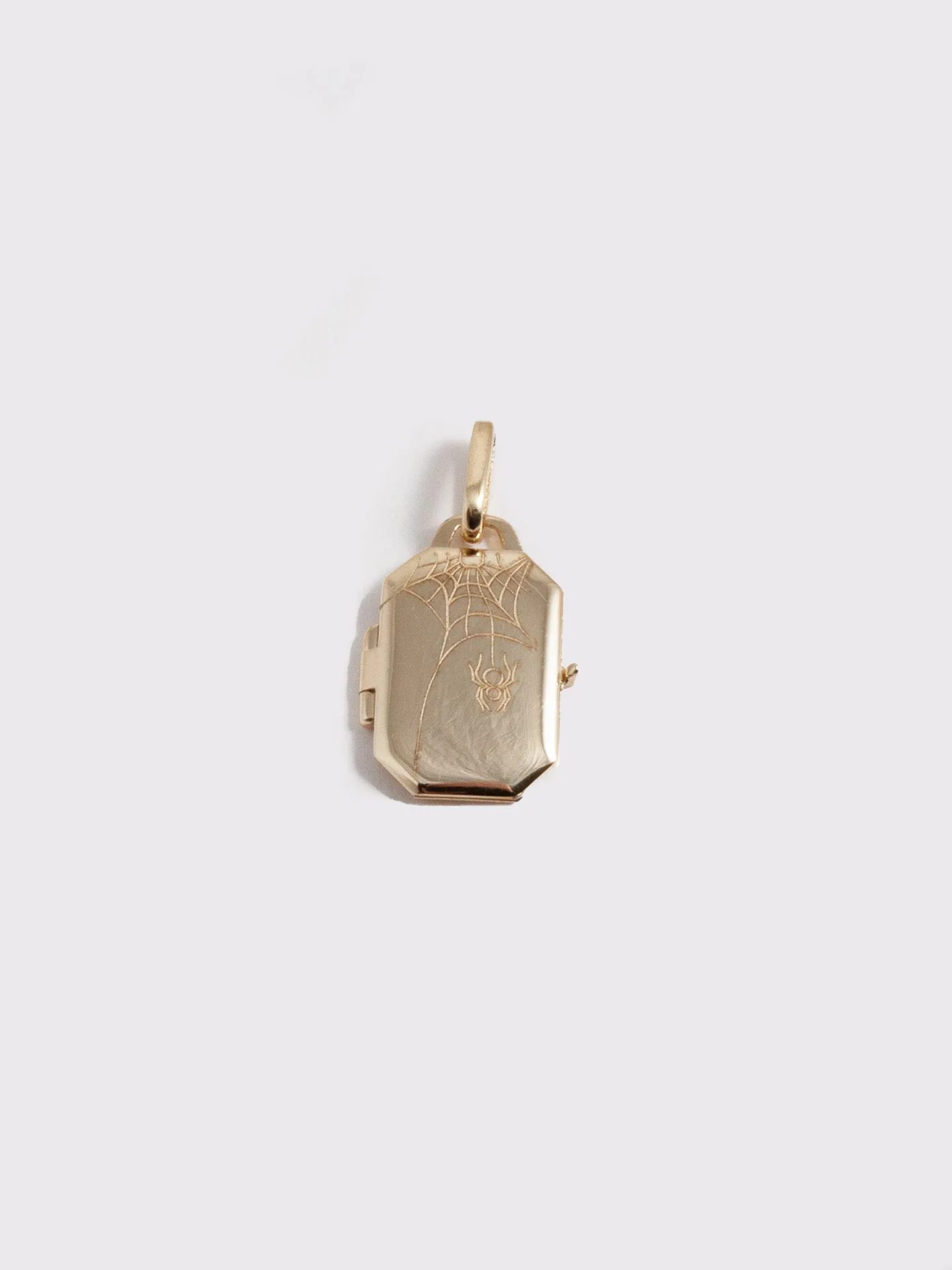 Octagonal Spider Locket Pendant x okay______fine