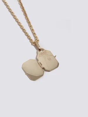 Octagonal Spider Locket Pendant x okay______fine
