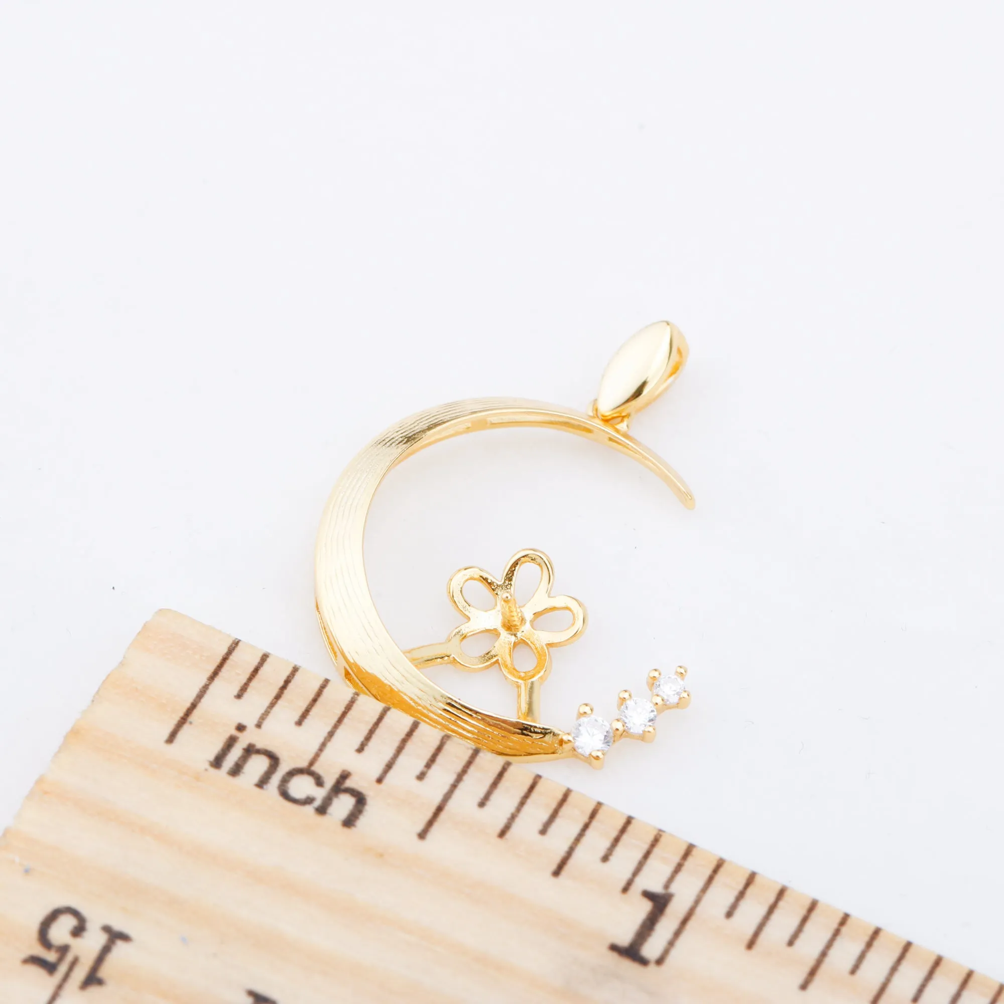 P011001 DIY 6-8mm Natural Freshwater pearl pendant accessory 925 sterling silver engagement jewelry necklace for women
