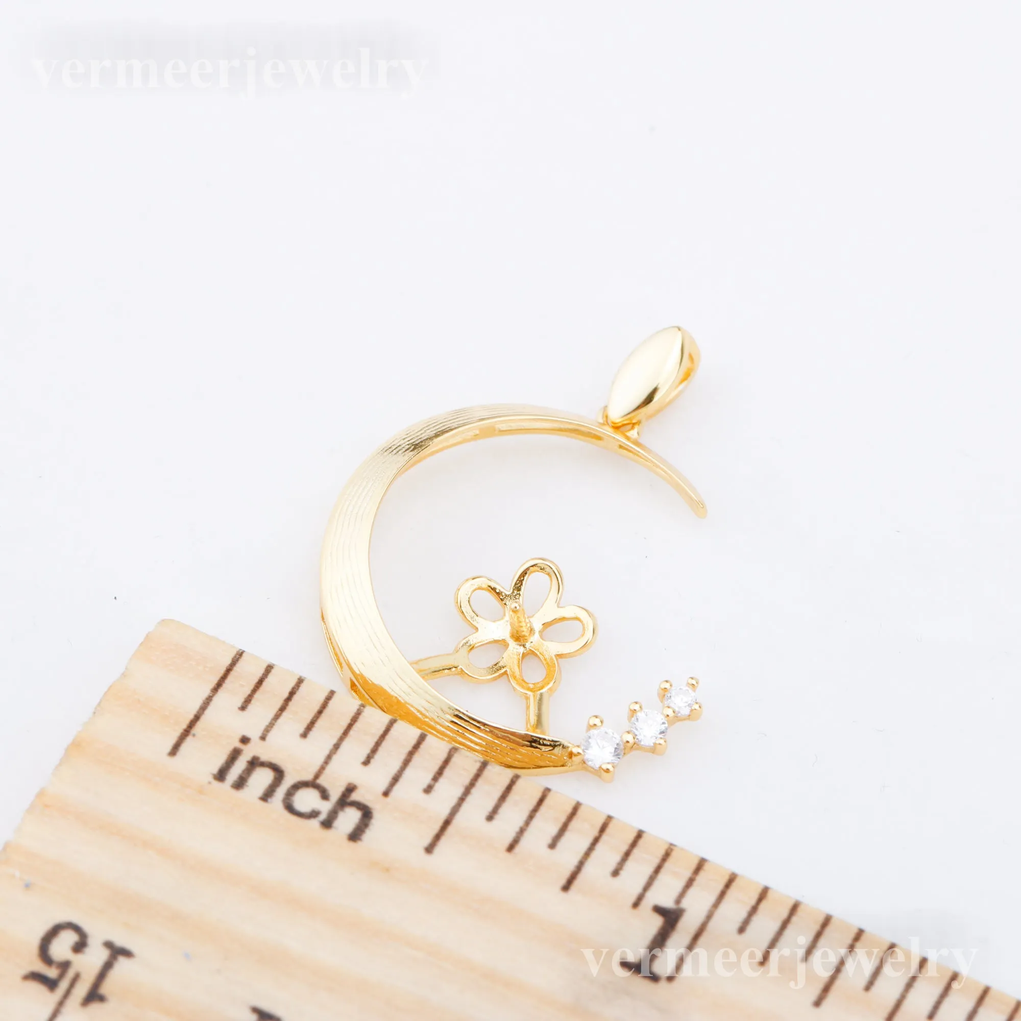 P011001 DIY 6-8mm Natural Freshwater pearl pendant accessory 925 sterling silver engagement jewelry necklace for women