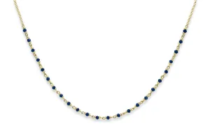 Panacea Lapis Gold Gemstone Necklace