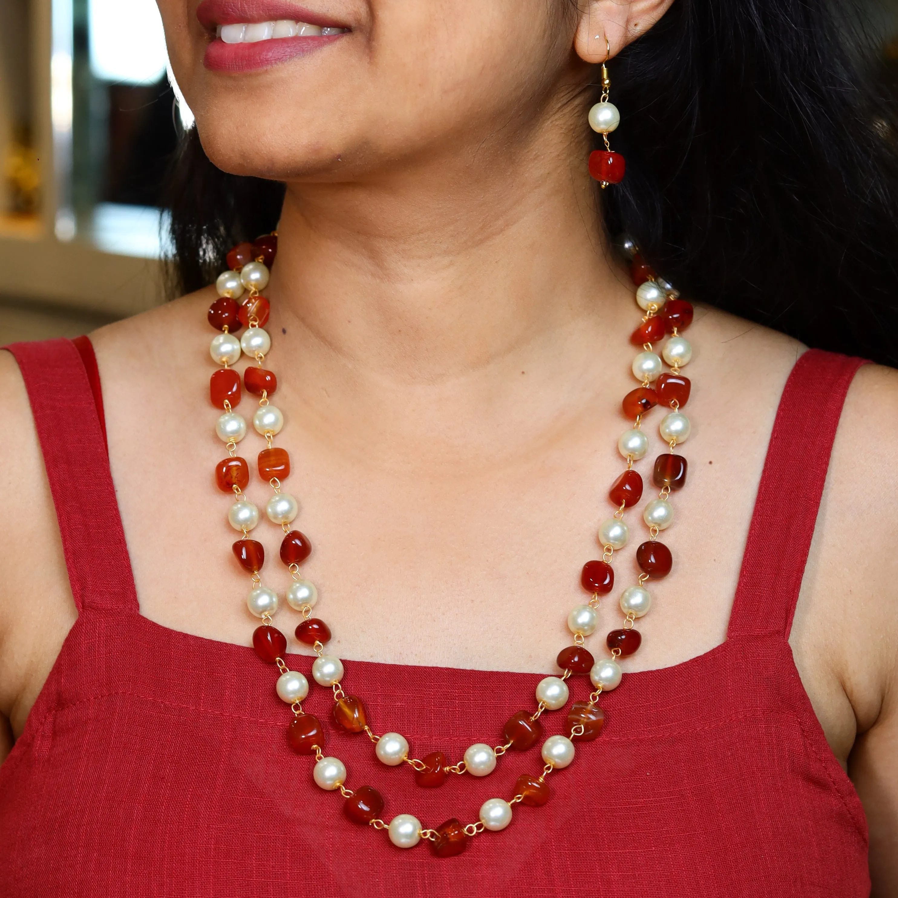 Pearl Necklace Set 14110-80