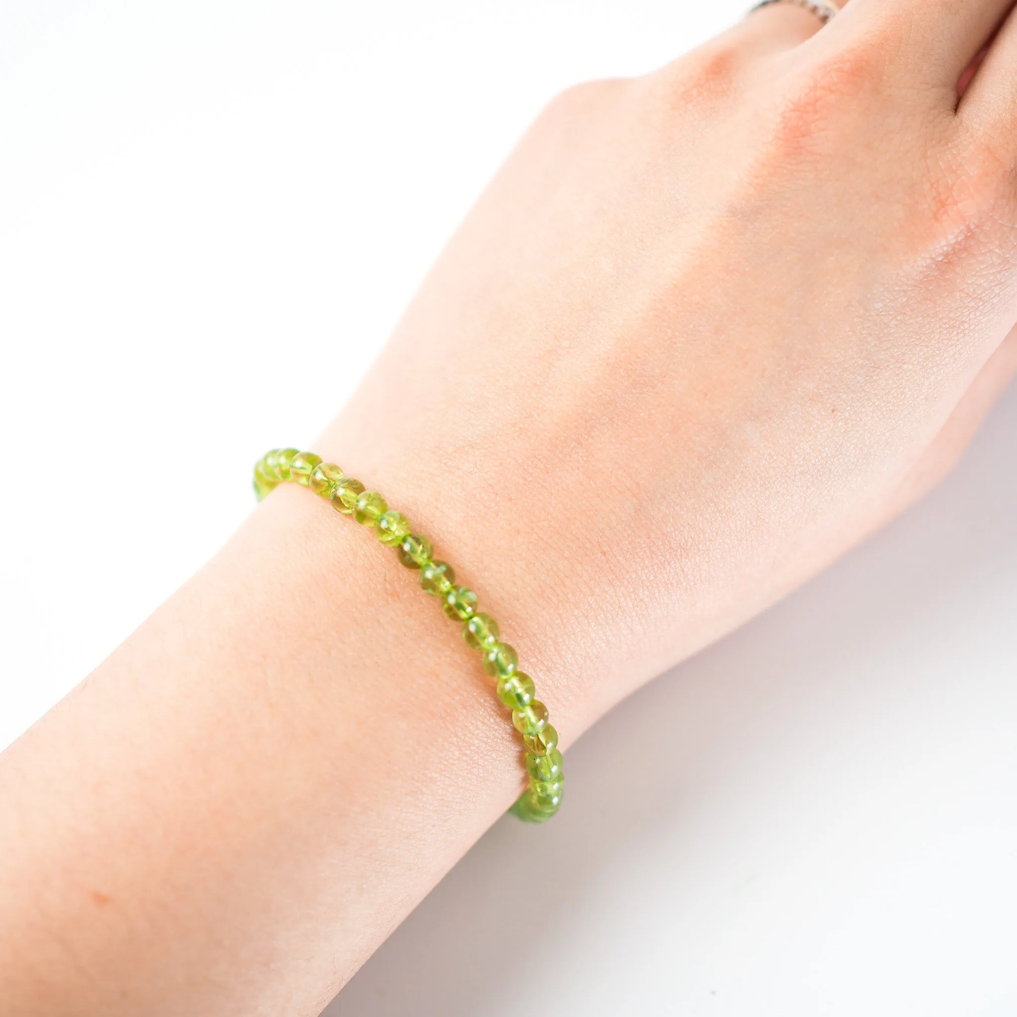 Peridot Bracelet 4mm