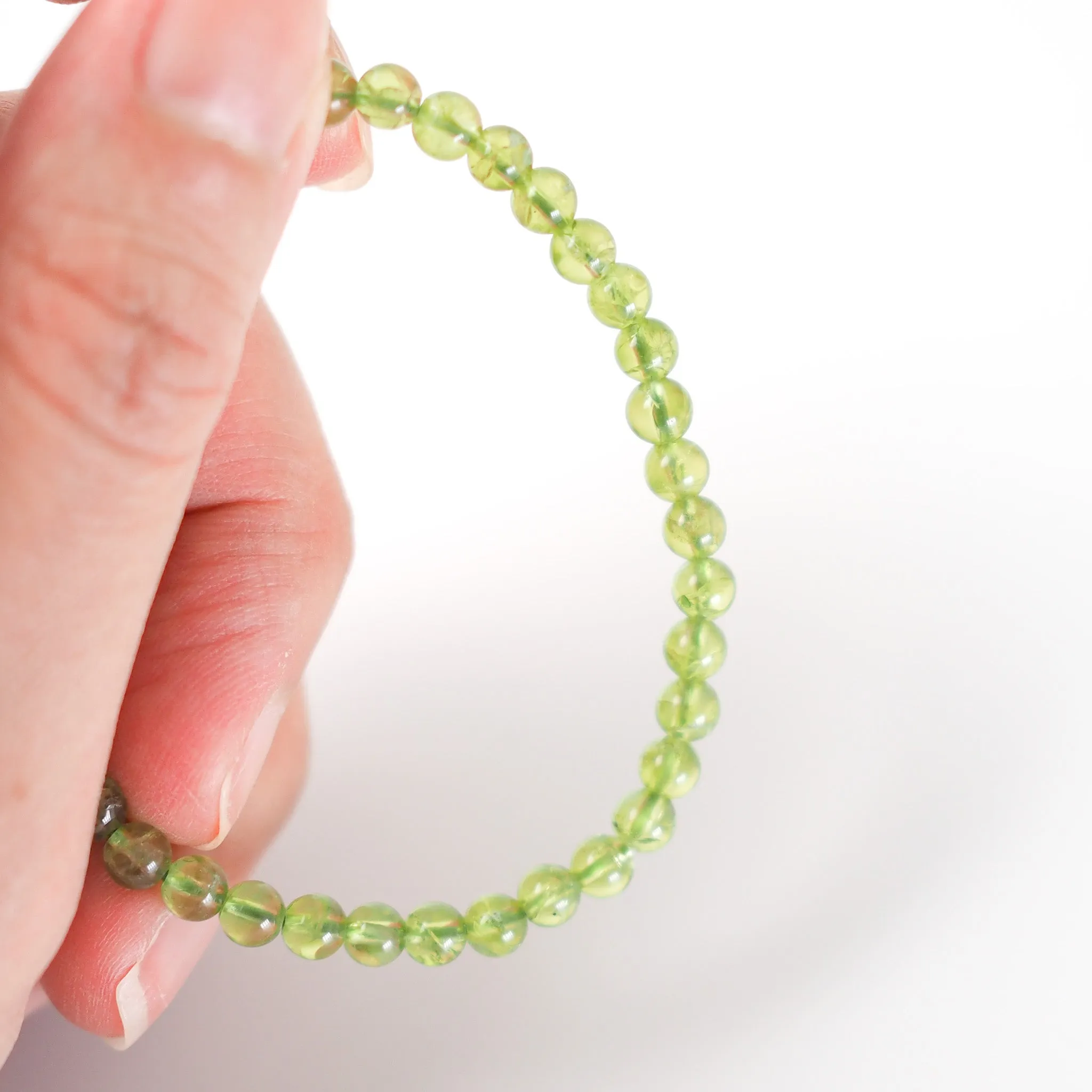 Peridot Bracelet 4mm
