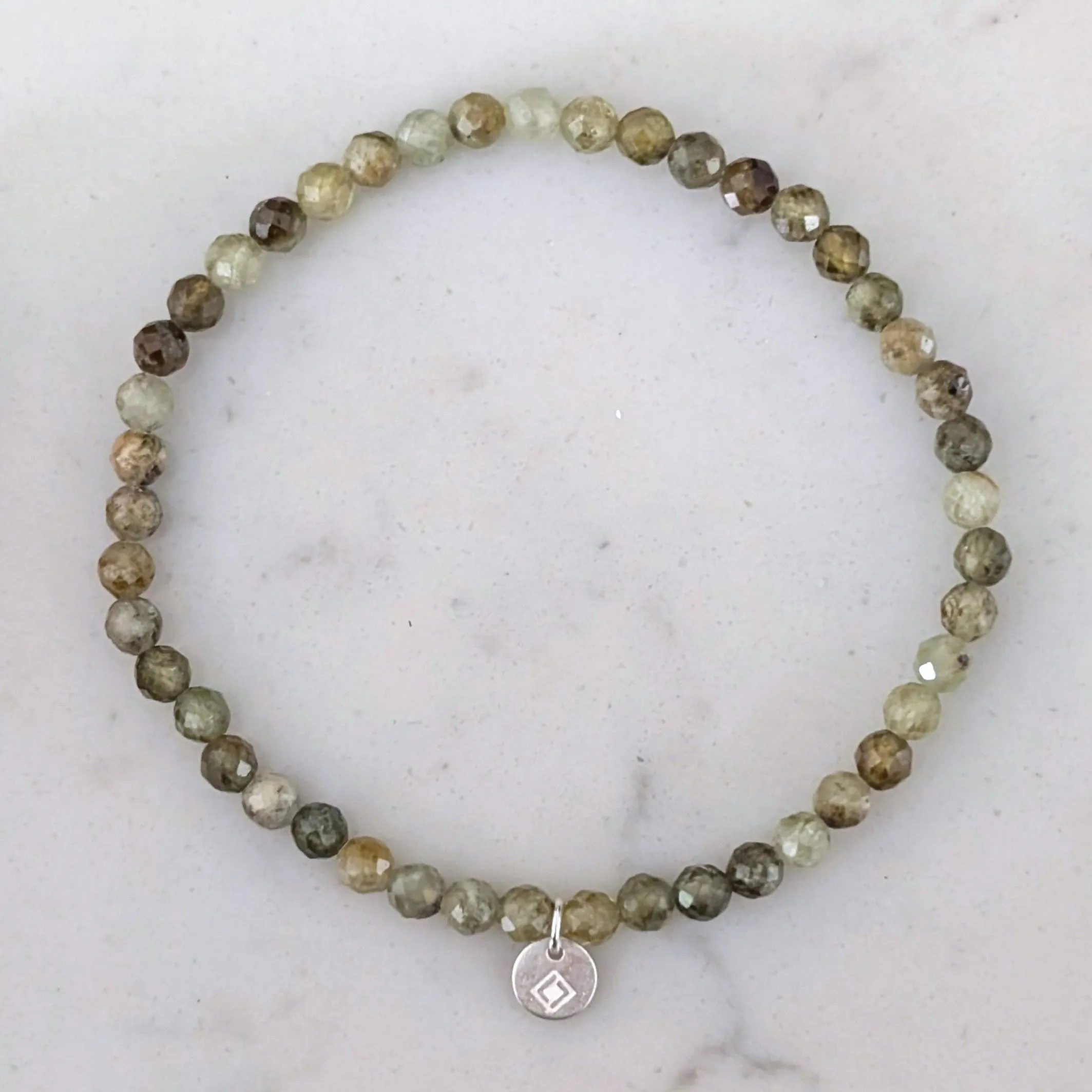 Peridot Gemstone Bracelet - 4mm Faceted