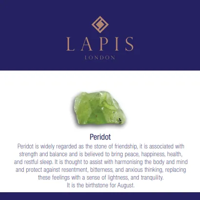 Peridot Gemstone Bracelet - 4mm Faceted