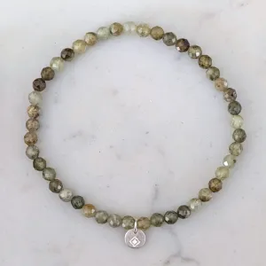 Peridot Gemstone Bracelet - 4mm Faceted