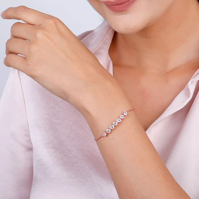 Rose Gold Bubble Bracelet
