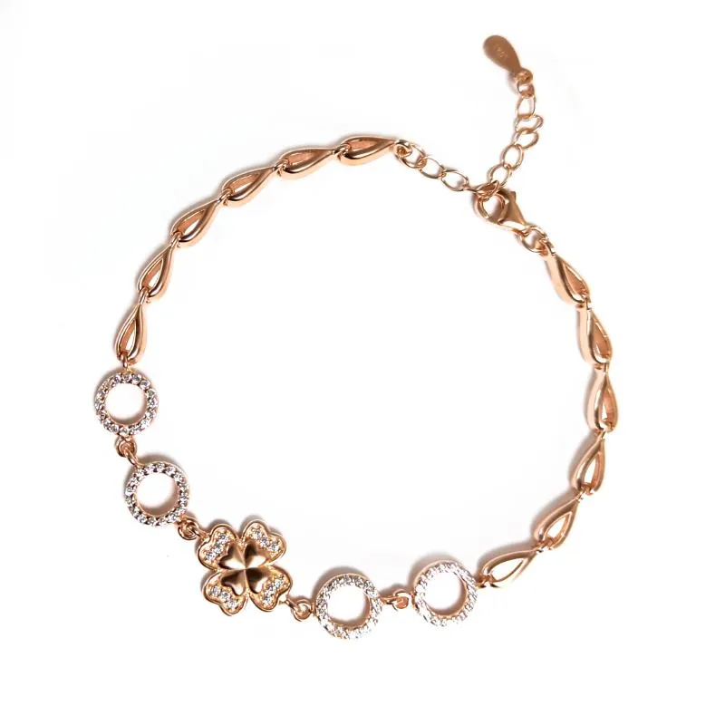 Rose Gold Charming Flower Bracelet