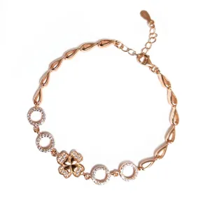 Rose Gold Charming Flower Bracelet