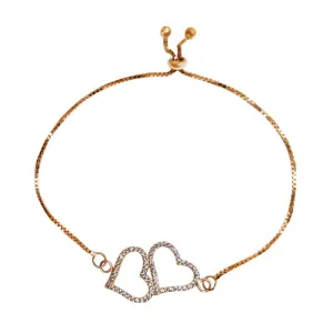 Rose Gold Charming Heart Bracelet