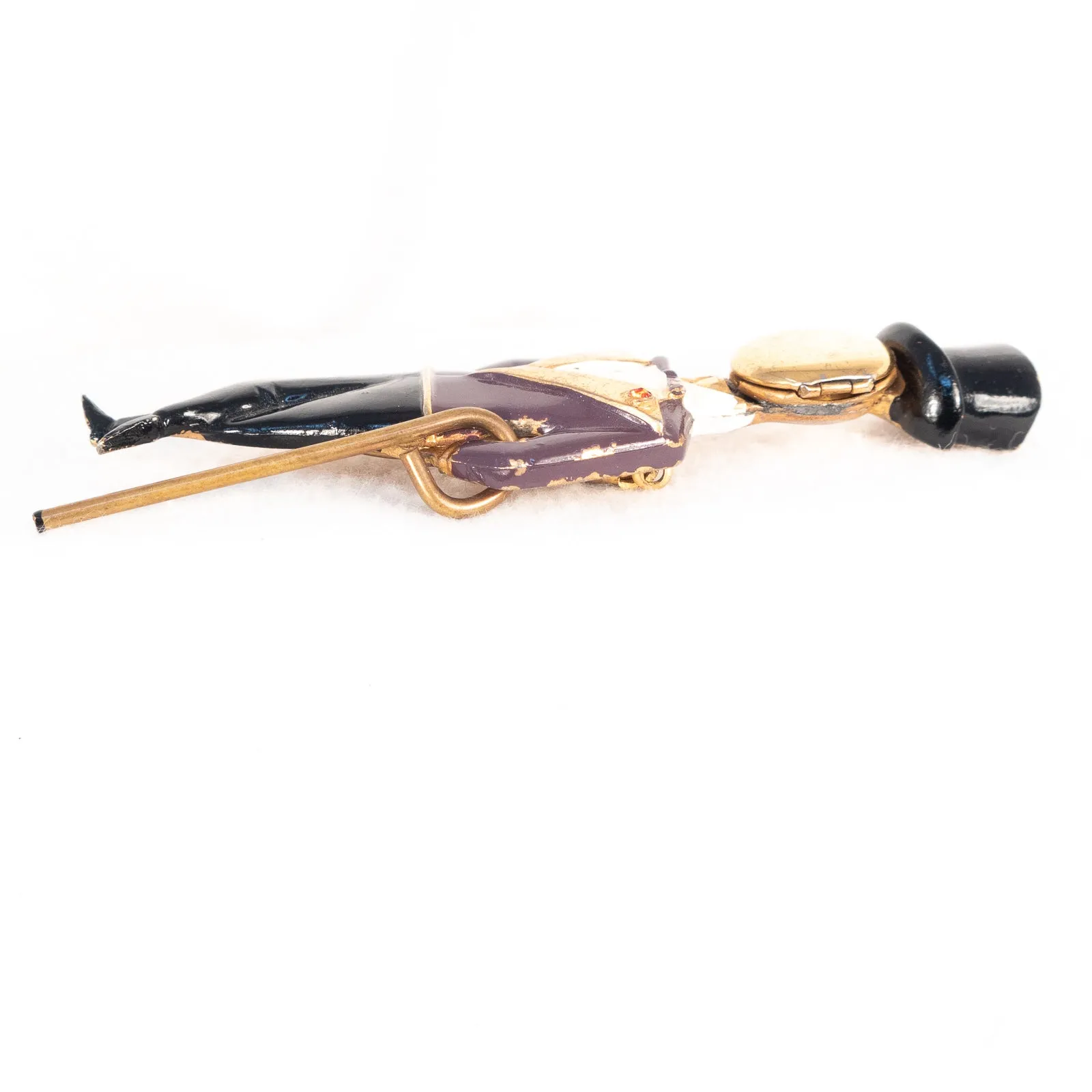 Silson Top Hat Locket Face Fur Clip