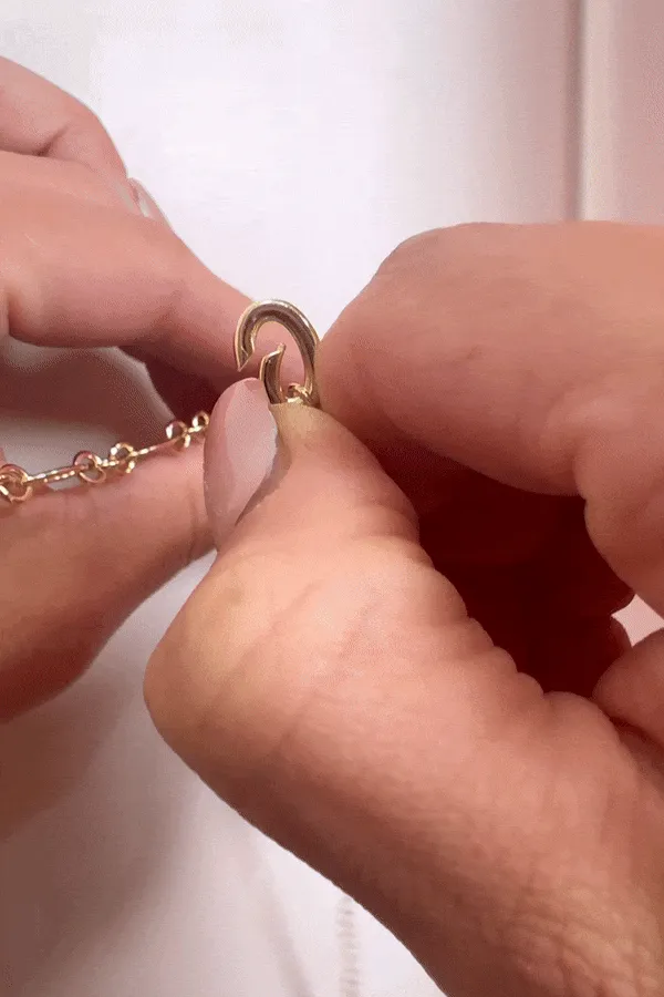 Silver Birthstone Charm - August/Peridot