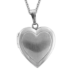 Silver Heart Locket