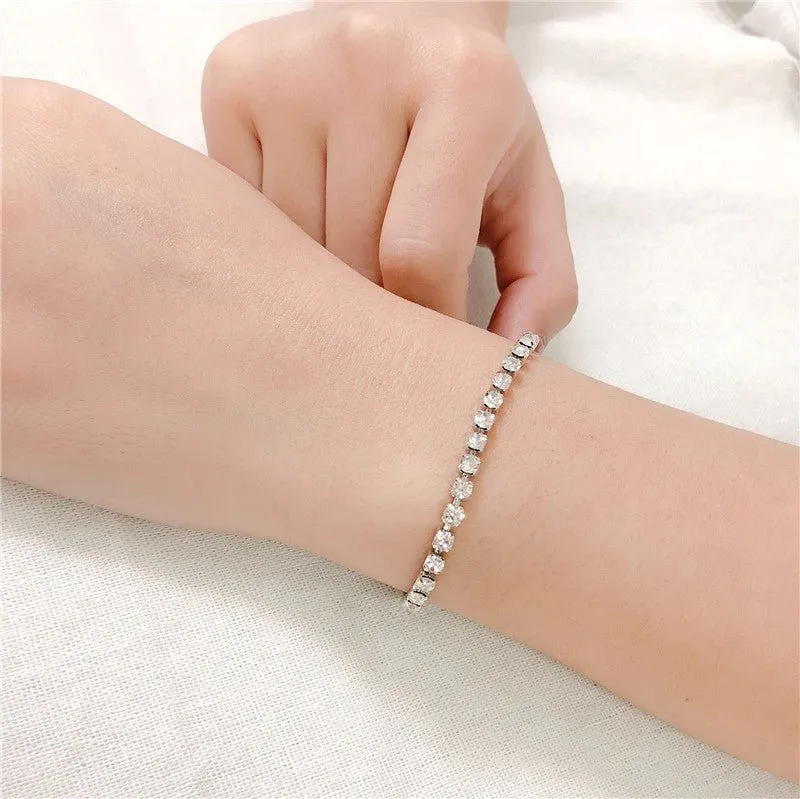 Single Row Zircon Tennis Bracelet