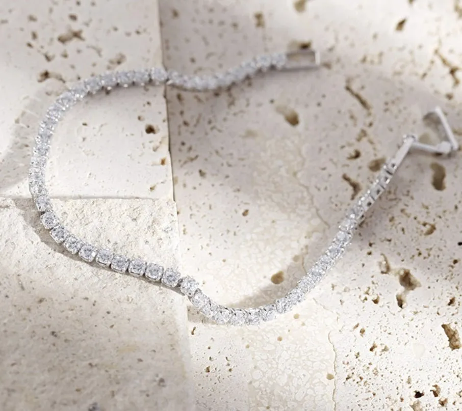 Single Row Zircon Tennis Bracelet