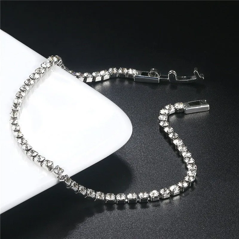 Single Row Zircon Tennis Bracelet