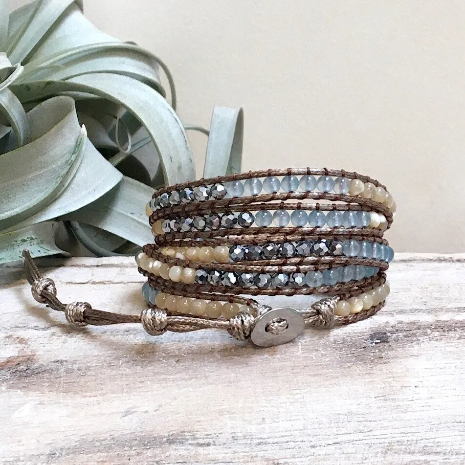 slate wrap bracelet