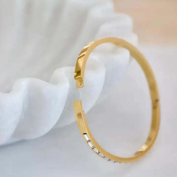 Zircon Bangle Bracelet  - Waterproof